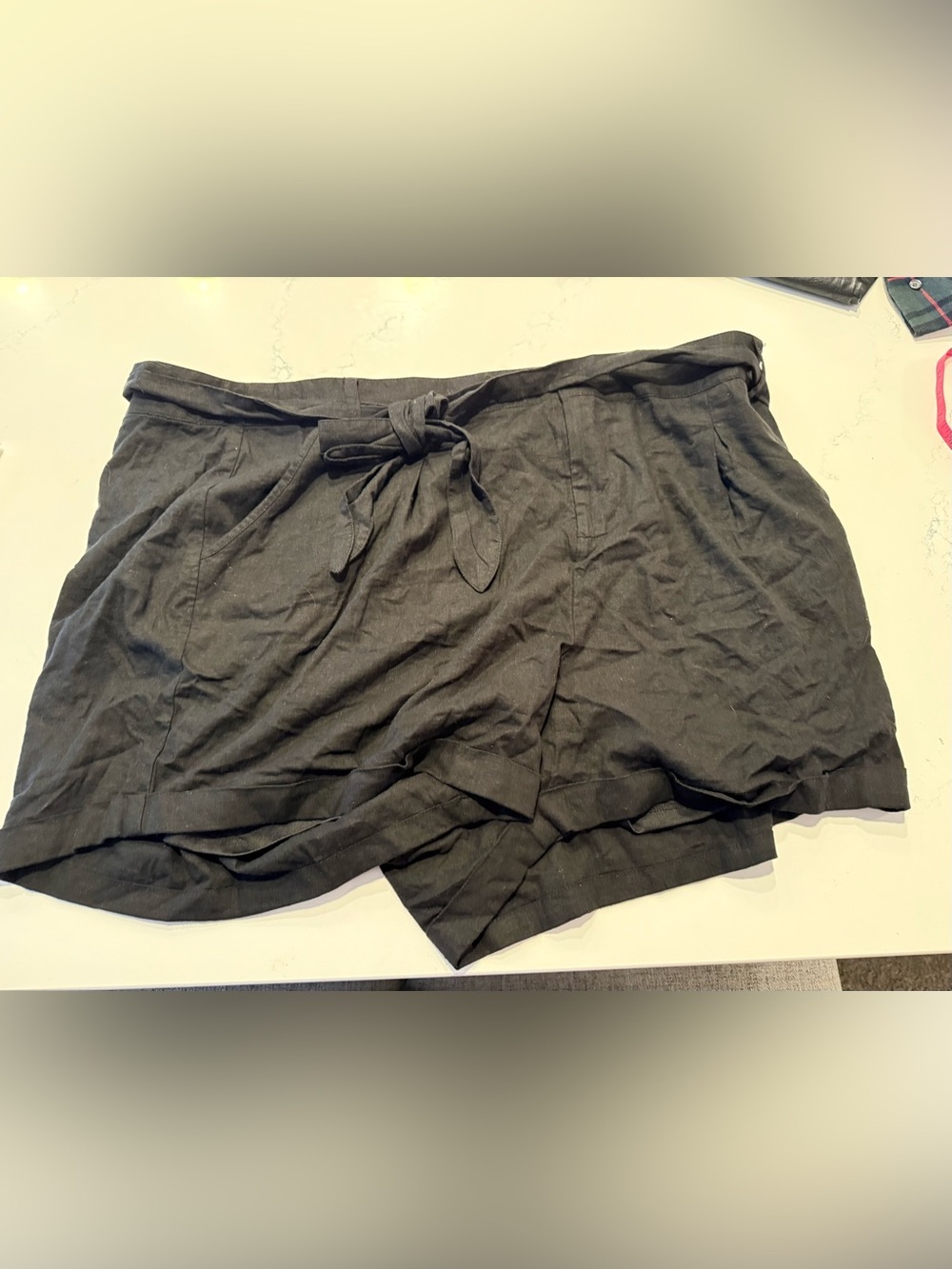 torrid Black Tie-Waist Shorts